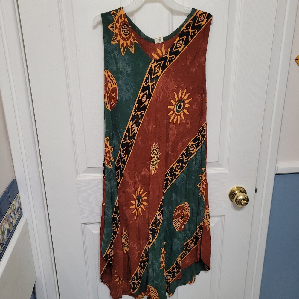 Batik Fabric Dress, S/M